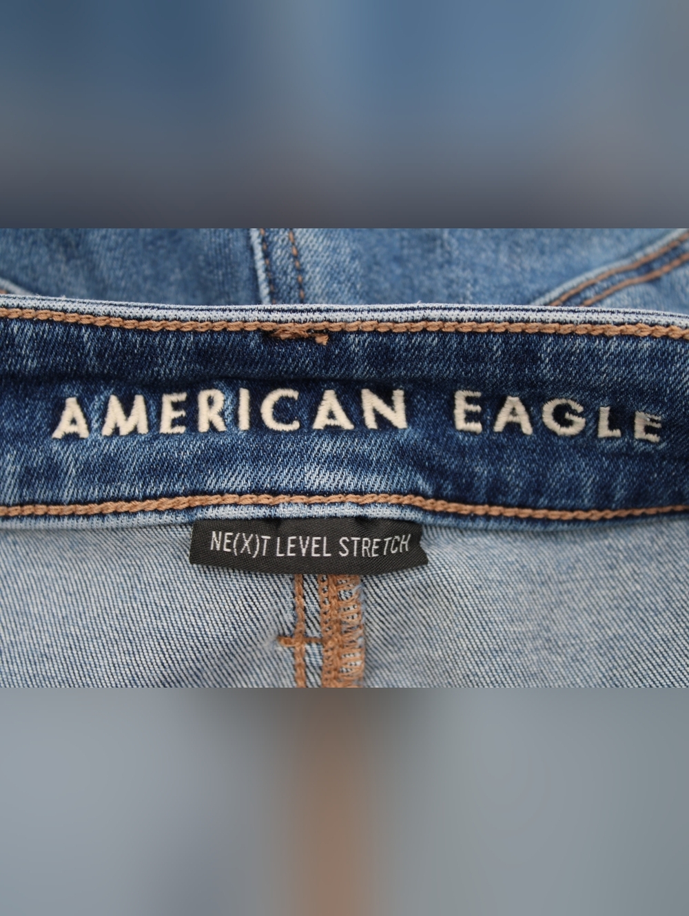 American Eagle Size 6R Distressed Cutout Denim Jeans - Picture 4 of 7